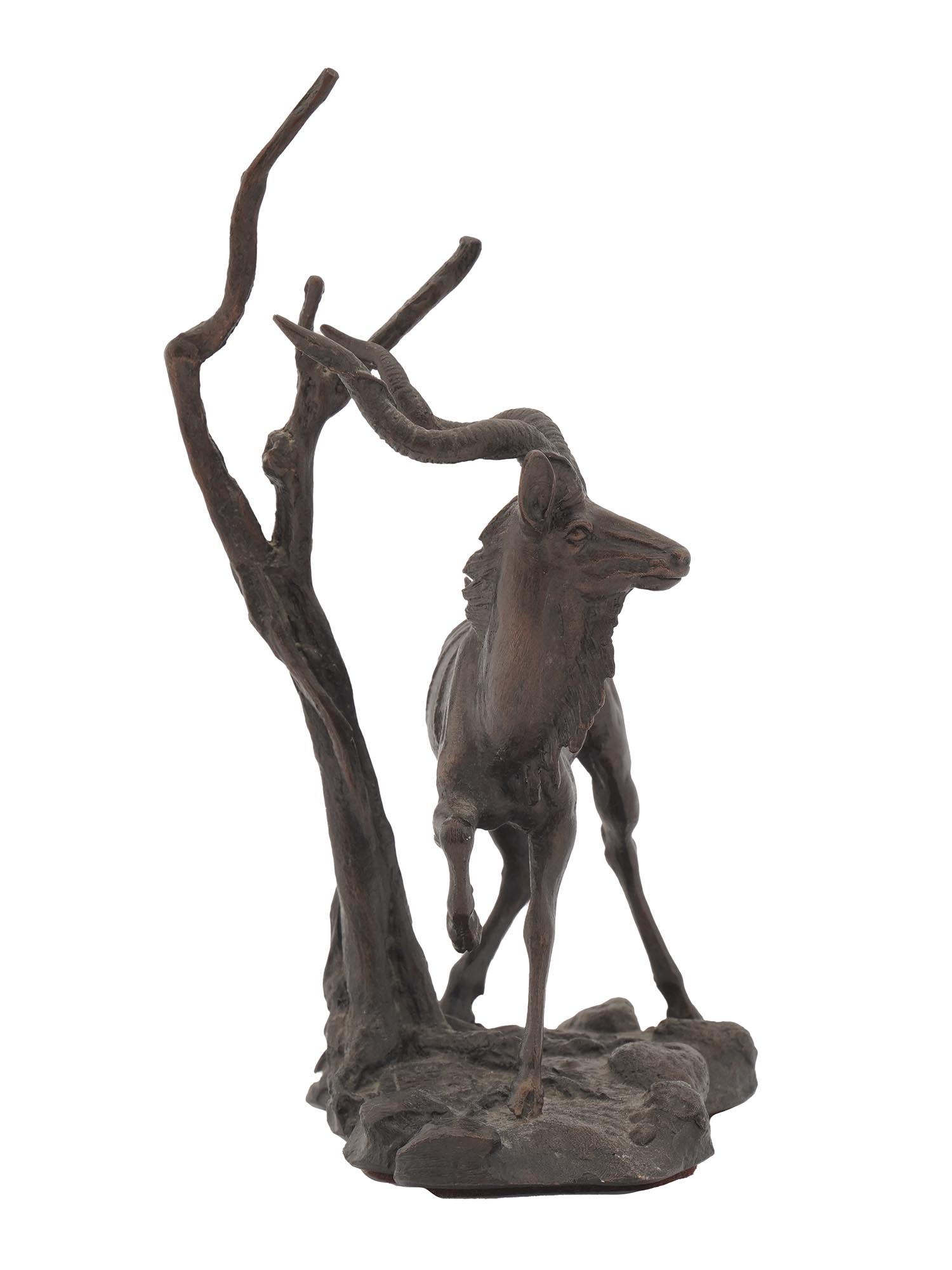 BRONZE FIGURE GREATER KUDU BY THE FRANKLIN MINT PIC-2